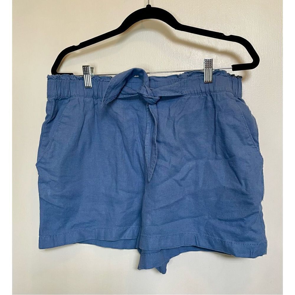 Lucky brand blue linen shorts size Large